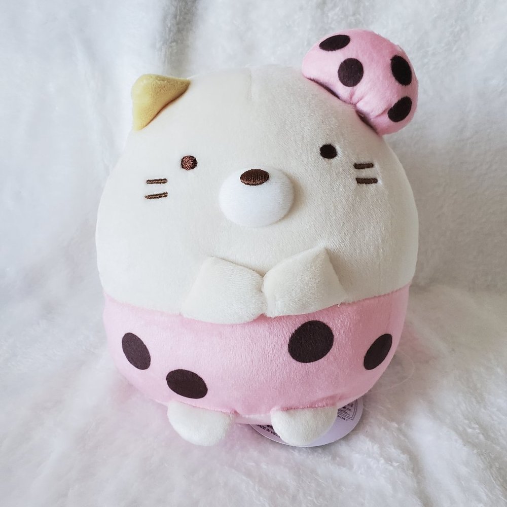 Sumikkogurashi - Polka Dot Small Plush - Neko Cat